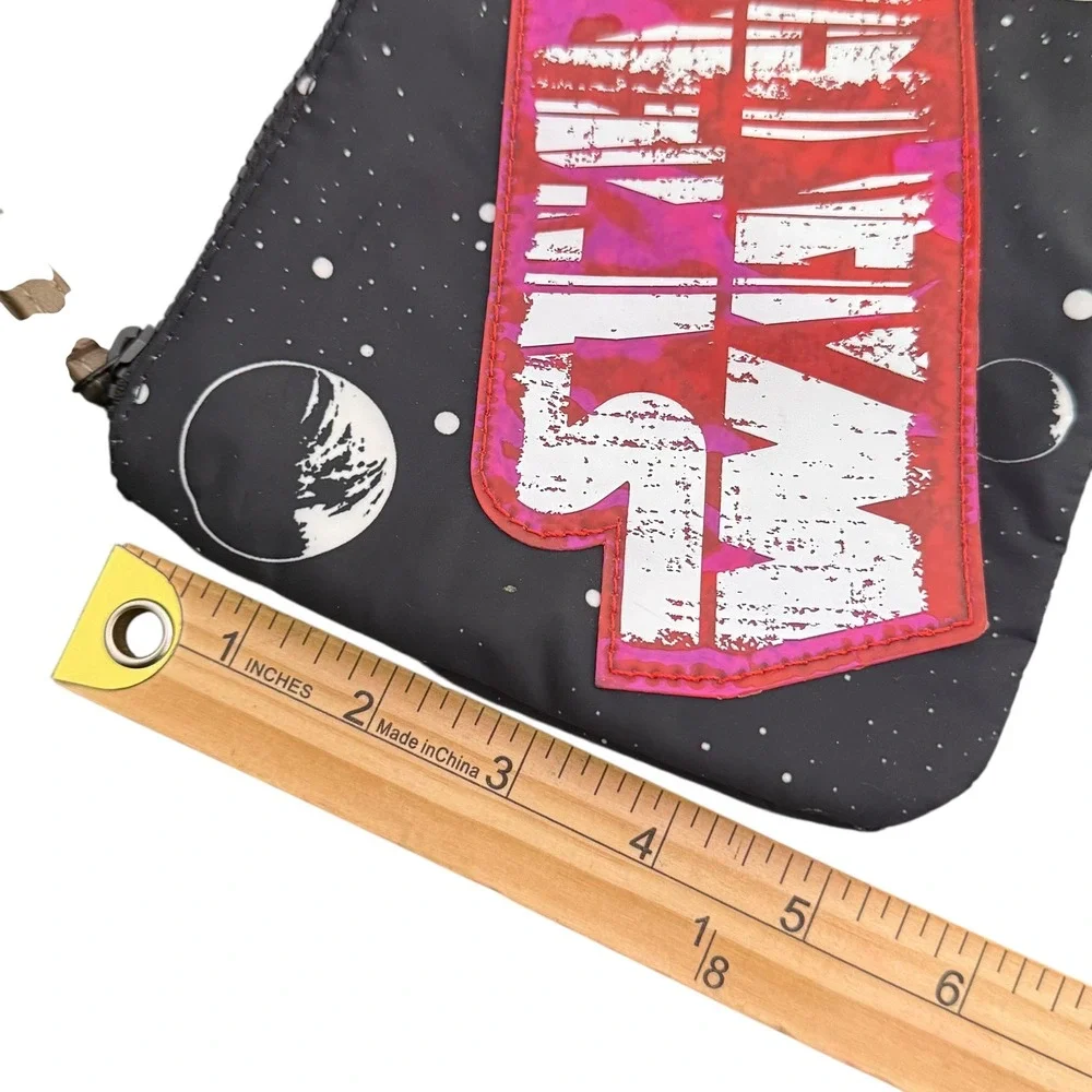 Disney Parks Star Wars Lightspeed‎ Small Wristlet Galactic Planet Black Red
